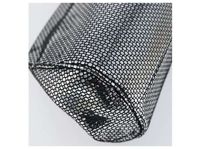Borsa a tracolla in pelle Salvatore Ferragamo Gancini Chain Silver Auth hk4007V Argento - vista 10