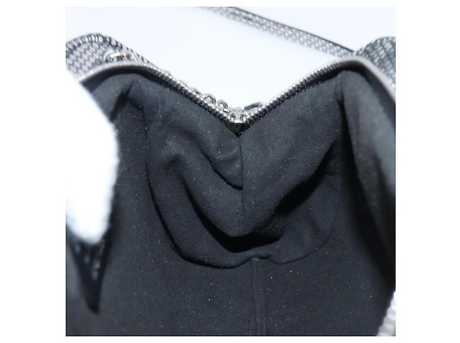 Borsa a tracolla in pelle Salvatore Ferragamo Gancini Chain Silver Auth hk4007V Argento - vista 19
