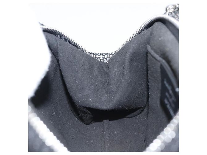 Borsa a tracolla in pelle Salvatore Ferragamo Gancini Chain Silver Auth hk4007V Argento - vista 20