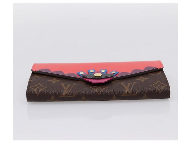 LOUIS VUITTON Monogram Totem Portefeuille Sarah Long Wallet M61348 Auth 197259M Monogramma - vista 6
