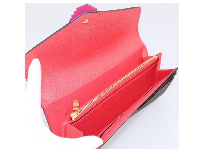 LOUIS VUITTON Monogram Totem Portefeuille Sarah Long Wallet M61348 Auth 197259M Monogramma - vista 8