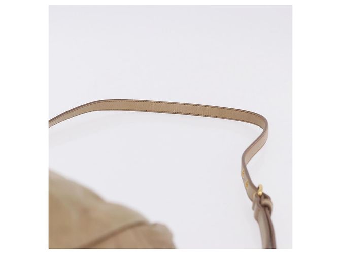 Borsa Miu Miu Vitellolux in pelle 2way Beige Tono Oro Auth 202110V - vista 15