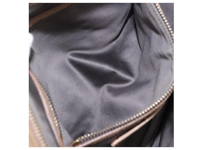Borsa Miu Miu Vitellolux in pelle 2way Beige Tono Oro Auth 202110V - vista 25