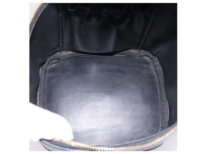Borsa Vanity CHANEL COCO Mark Pelle Caviar Nero Oro CC Auth ka6003 D'oro - vista 11