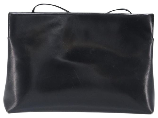 Borsa a tracolla Salvatore Ferragamo Vala in pelle nera e oro Auth 200983 Nero D'oro - vista 2