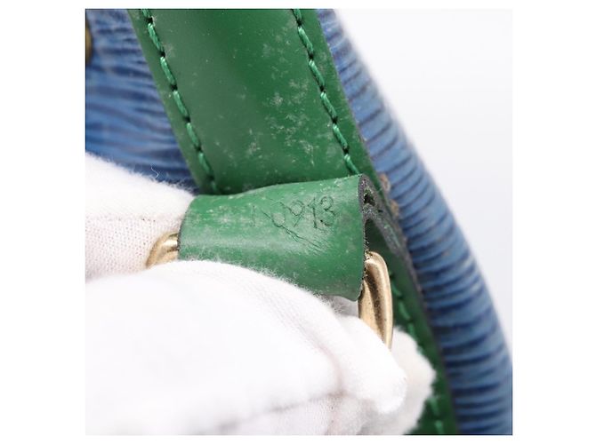 LOUIS VUITTON Borsa a tracolla Noe Epi Tricolor Blu Rosso Verde M44082 LV Auth 199974 - vista 12