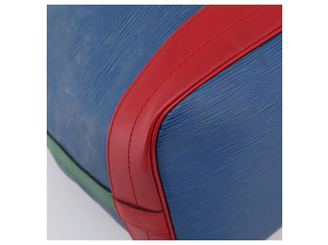 LOUIS VUITTON Borsa a tracolla Noe Epi Tricolor Blu Rosso Verde M44082 LV Auth 199974 - vista 14