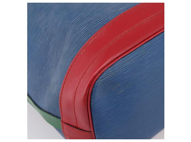 LOUIS VUITTON Borsa a tracolla Noe Epi Tricolor Blu Rosso Verde M44082 LV Auth 199974 - vista 16