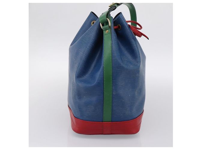 LOUIS VUITTON Borsa a tracolla Noe Epi Tricolor Blu Rosso Verde M44082 LV Auth 199974 - vista 3