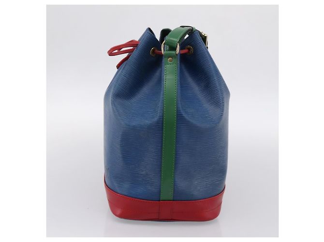 LOUIS VUITTON Borsa a tracolla Noe Epi Tricolor Blu Rosso Verde M44082 LV Auth 199974 - vista 4