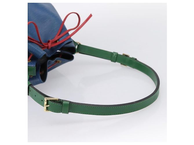 LOUIS VUITTON Borsa a tracolla Noe Epi Tricolor Blu Rosso Verde M44082 LV Auth 199974 - vista 7