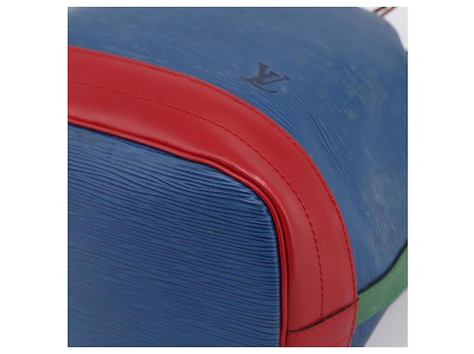 LOUIS VUITTON Borsa a tracolla Noe Epi Tricolor Blu Rosso Verde M44082 LV Auth 199974 - vista 9