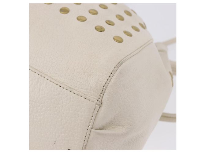 Borsa a tracolla BURBERRY Chain Purse Blue Label in pelle Bianca Auth 201916 Bianco - vista 14