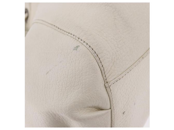 Borsa a tracolla BURBERRY Chain Purse Blue Label in pelle Bianca Auth 201916 Bianco - vista 15