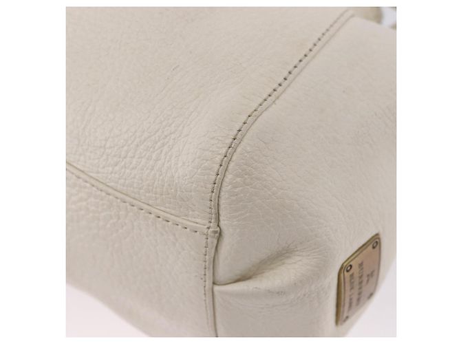 Borsa a tracolla BURBERRY Chain Purse Blue Label in pelle Bianca Auth 201916 Bianco - vista 16