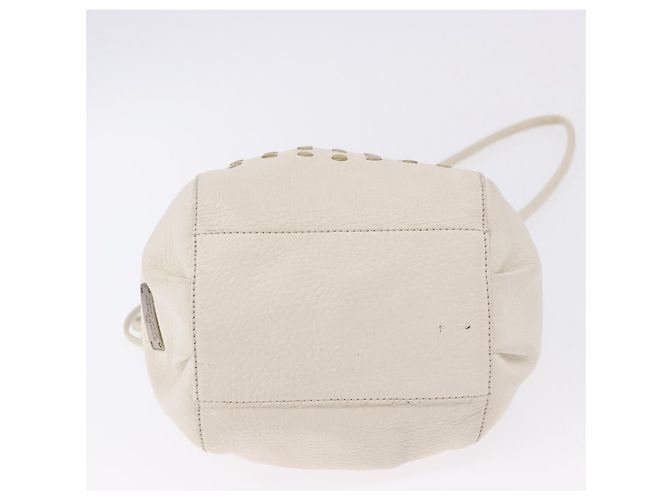 Borsa a tracolla BURBERRY Chain Purse Blue Label in pelle Bianca Auth 201916 Bianco - vista 5