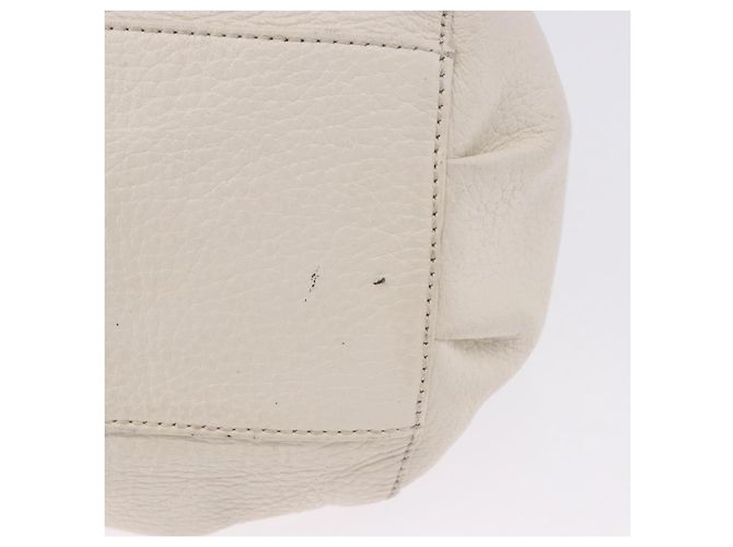 Borsa a tracolla BURBERRY Chain Purse Blue Label in pelle Bianca Auth 201916 Bianco - vista 6