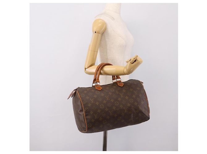 Borsa a mano LOUIS VUITTON Monogram Speedy 35 M41524 LV Auth 200359 Monogramma - vista 19
