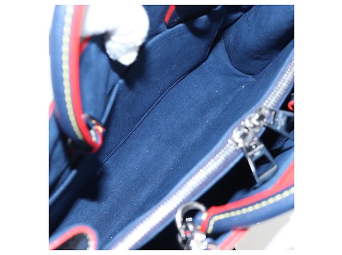 Borsa Tote LOUIS VUITTON Epi Twist Tote Bag Blue M54980 LV Auth 199938M - vista 10