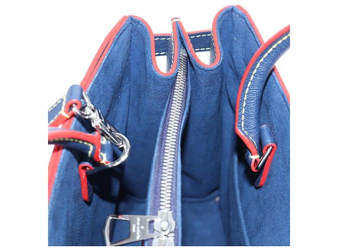 Borsa Tote LOUIS VUITTON Epi Twist Tote Bag Blue M54980 LV Auth 199938M - vista 24