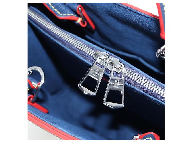 Borsa Tote LOUIS VUITTON Epi Twist Tote Bag Blue M54980 LV Auth 199938M - vista 25