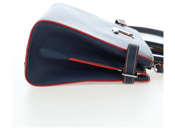 Borsa Tote LOUIS VUITTON Epi Twist Tote Bag Blue M54980 LV Auth 199938M - vista 4
