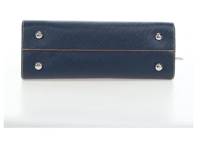 Borsa Tote LOUIS VUITTON Epi Twist Tote Bag Blue M54980 LV Auth 199938M - vista 5