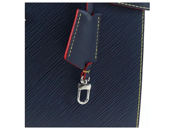 Borsa Tote LOUIS VUITTON Epi Twist Tote Bag Blue M54980 LV Auth 199938M - vista 9