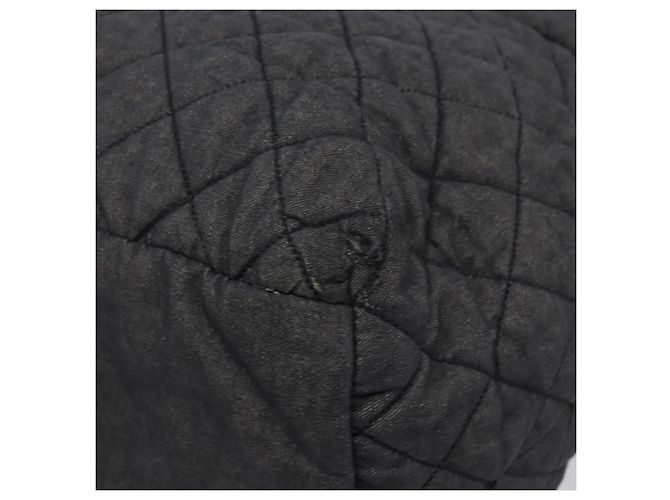 Borsa Tote CHANEL Cococoon Canvas Black Silver CC Auth bs36844 Nero Argento - vista 17