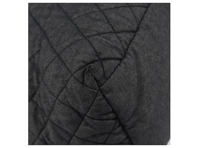 Borsa Tote CHANEL Cococoon Canvas Black Silver CC Auth bs36844 Nero Argento - vista 18