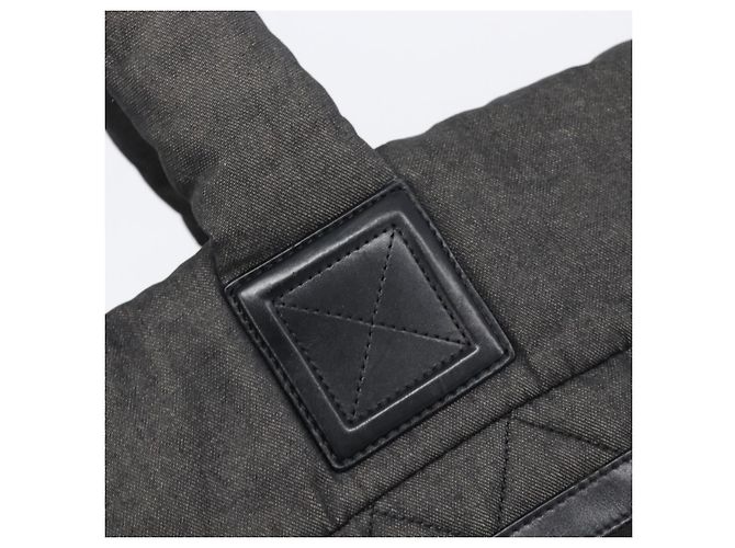 Borsa Tote CHANEL Cococoon Canvas Black Silver CC Auth bs36844 Nero Argento - vista 19