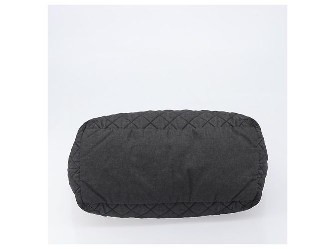 Borsa Tote CHANEL Cococoon Canvas Black Silver CC Auth bs36844 Nero Argento - vista 5