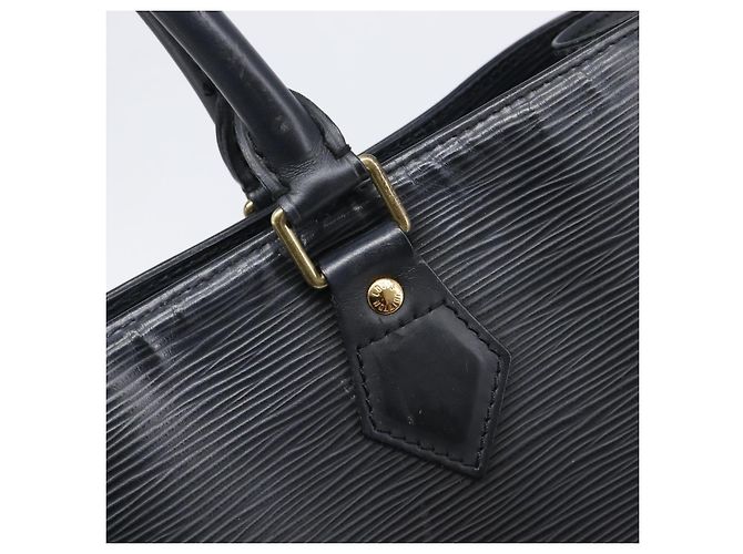 LOUIS VUITTON Epi Sac Plat Hand Bag Black M59082 LV Auth 199392 Nero - vista 17