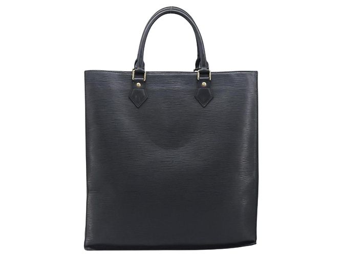 LOUIS VUITTON Epi Sac Plat Hand Bag Black M59082 LV Auth 199392 Nero - vista 2