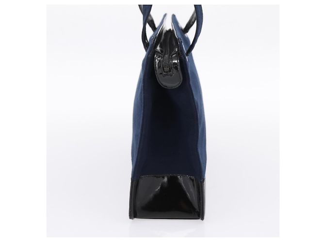 Borsa a tracolla CHANEL Canvas Navy Silver CC Auth bs36818 Argento Blu navy - vista 4