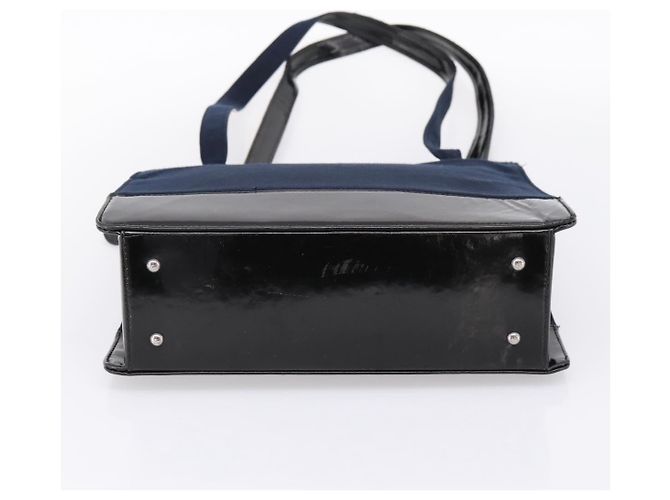 Borsa a tracolla CHANEL Canvas Navy Silver CC Auth bs36818 Argento Blu navy - vista 5