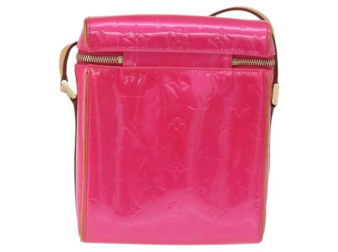LOUIS VUITTON Monogram Vernis Sullivan Vertical Fuchsia Pink M91259 Auth 200199V Rosa Fuschia - vista 2