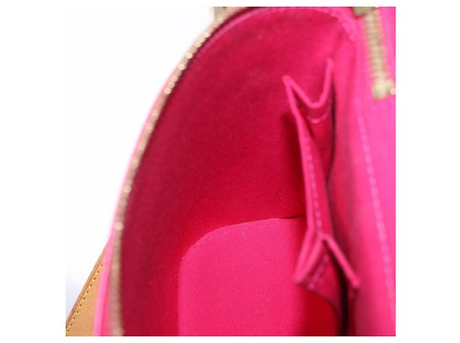LOUIS VUITTON Monogram Vernis Sullivan Vertical Fuchsia Pink M91259 Auth 200199V Rosa Fuschia - vista 22