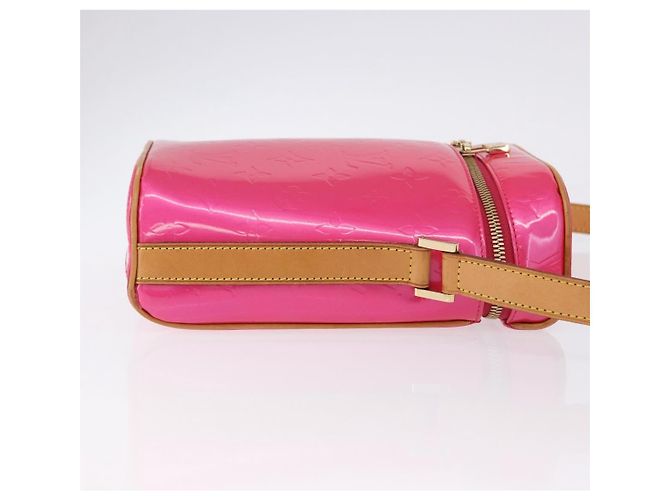 LOUIS VUITTON Monogram Vernis Sullivan Vertical Fuchsia Pink M91259 Auth 200199V Rosa Fuschia - vista 3