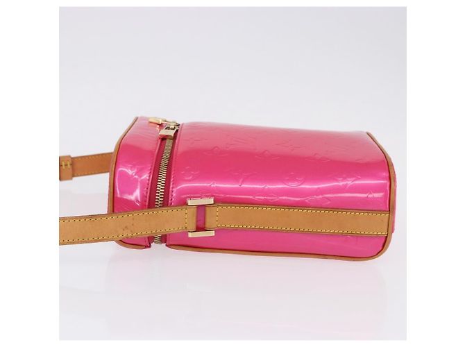 LOUIS VUITTON Monogram Vernis Sullivan Vertical Fuchsia Pink M91259 Auth 200199V Rosa Fuschia - vista 4