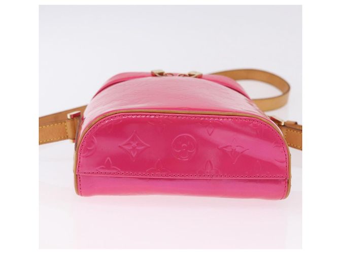 LOUIS VUITTON Monogram Vernis Sullivan Vertical Fuchsia Pink M91259 Auth 200199V Rosa Fuschia - vista 5