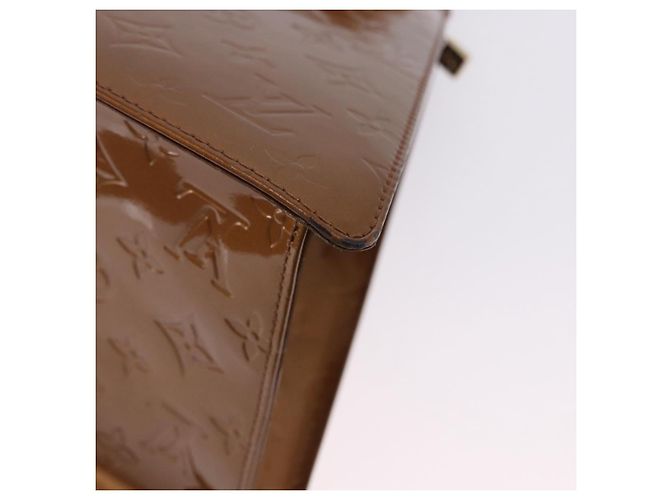 LOUIS VUITTON Monogram Vernis Mini Forsythe Hand Bag Bronze M91120 Auth ka5972 Bronzo - vista 16
