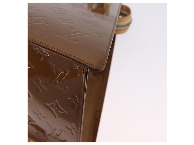 LOUIS VUITTON Monogram Vernis Mini Forsythe Hand Bag Bronze M91120 Auth ka5972 Bronzo - vista 18