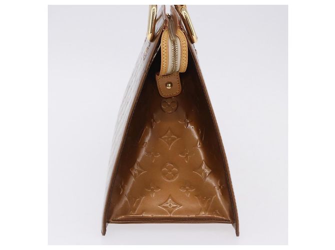 LOUIS VUITTON Monogram Vernis Mini Forsythe Hand Bag Bronze M91120 Auth ka5972 Bronzo - vista 3