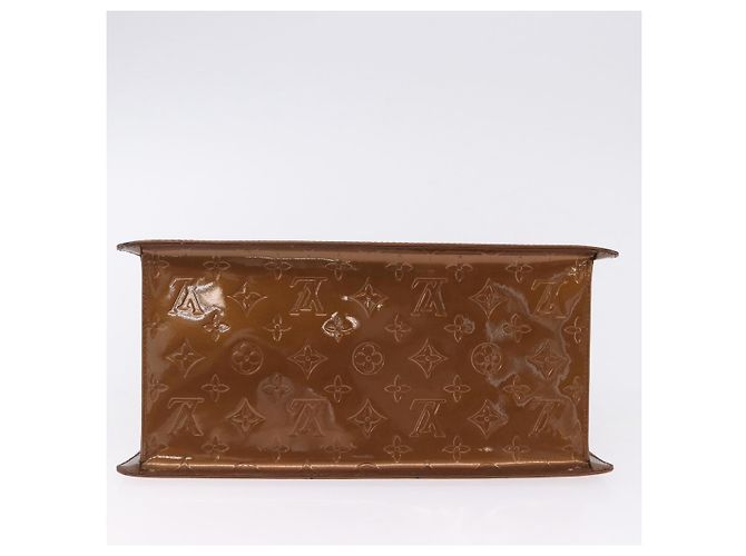 LOUIS VUITTON Monogram Vernis Mini Forsythe Hand Bag Bronze M91120 Auth ka5972 Bronzo - vista 5