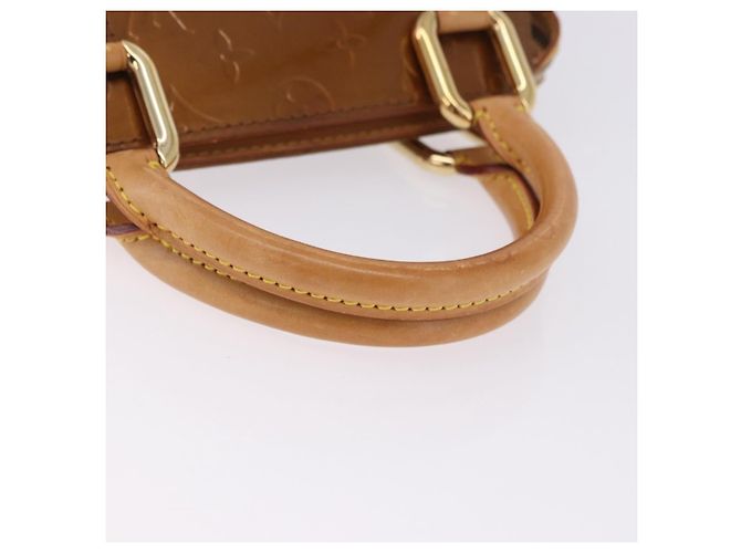 LOUIS VUITTON Monogram Vernis Mini Forsythe Hand Bag Bronze M91120 Auth ka5972 Bronzo - vista 7