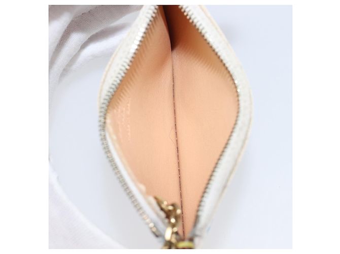 LOUIS VUITTON Multicolor Pochette Cles Coin Purse White M92655 LV Auth hk4078 Blanc - vue 11