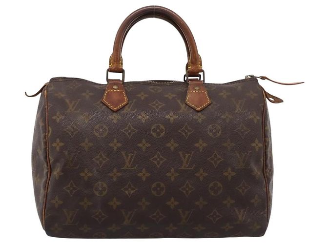 LOUIS VUITTON Monogram Speedy 30 Hand Bag M41526 LV Auth bs37000 Monogramma - vista 13