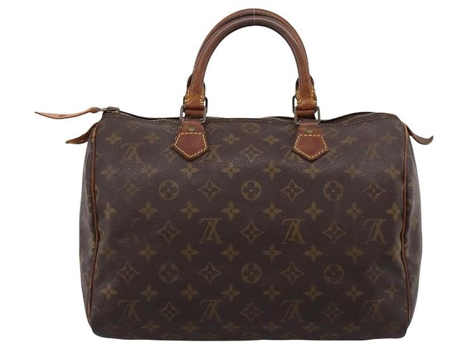 LOUIS VUITTON Monogram Speedy 30 Hand Bag M41526 LV Auth bs37000 Monogramma - vista 2