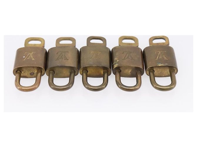 LOUIS VUITTON Set di 10 Lucchetti Lucchetto metallo Oro LV Auth 202429 D'oro - vista 5